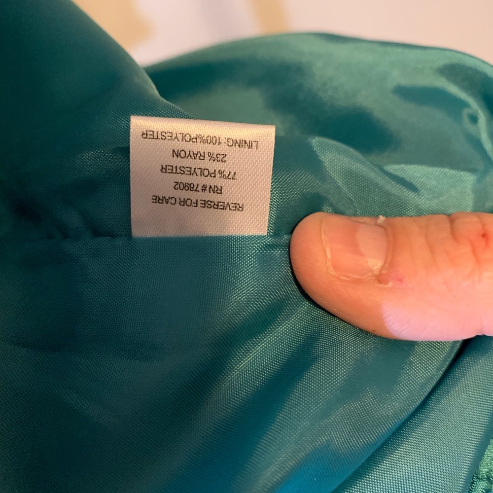 Erin London womens lined teal jacket - Picture 7 of 7